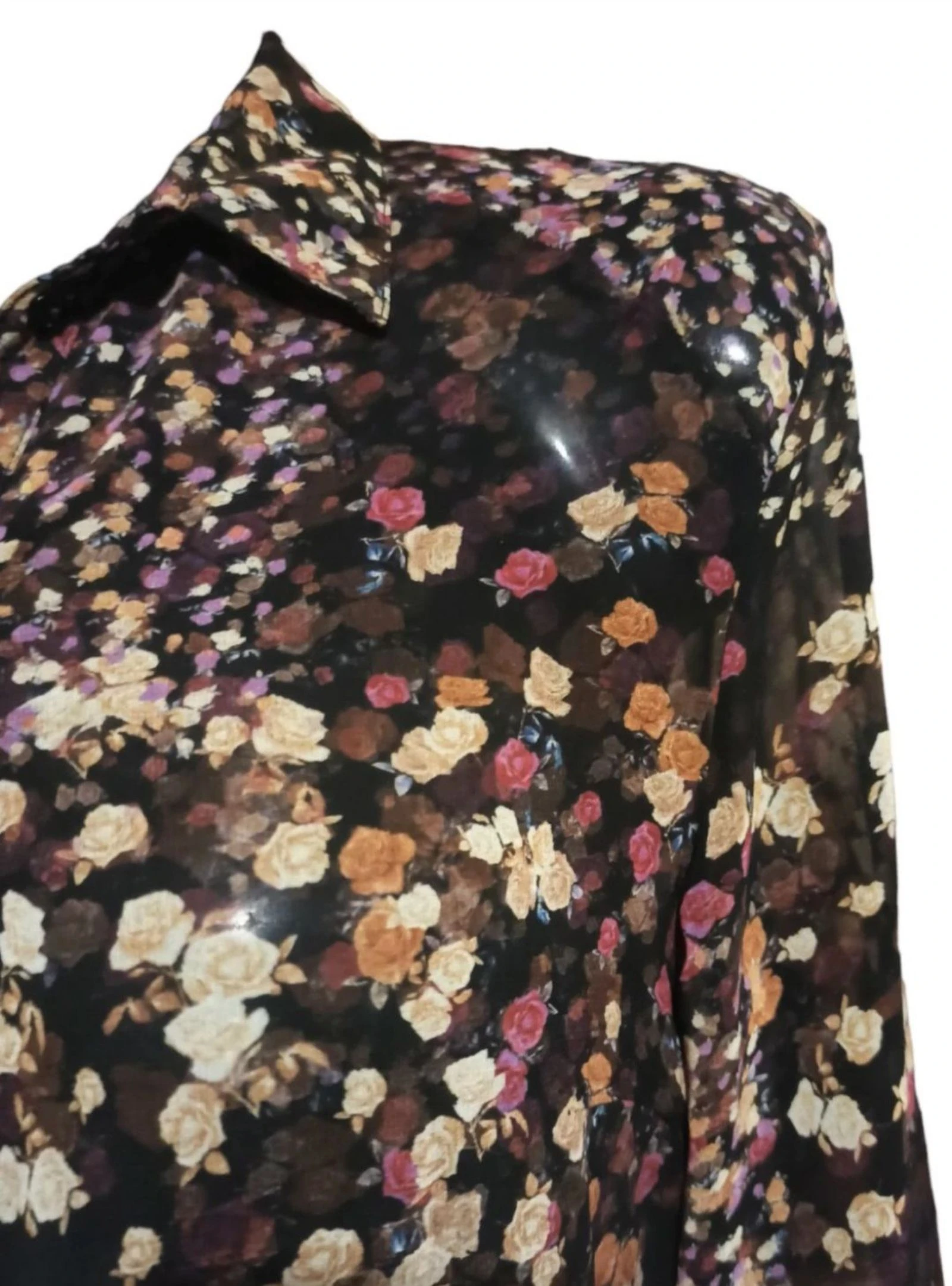 Vestido camisero kimono floral – photo 13
